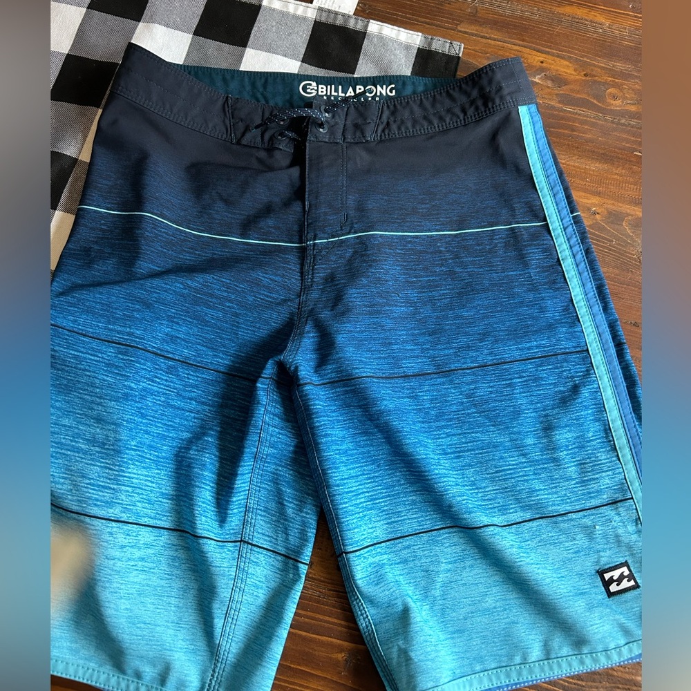 6 pairs -size 28 board shorts.Billabong,Rip Curl, Quicksilver-PRICE INCLUDES 6